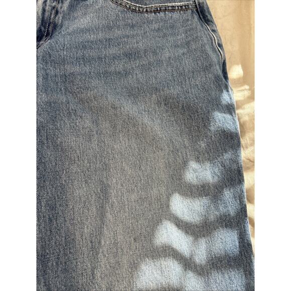 Hollister Jeans Womens 10R Light Blue Low Rise Baggy Wide Leg Denim 100% Cotton - Picture 7 of 14